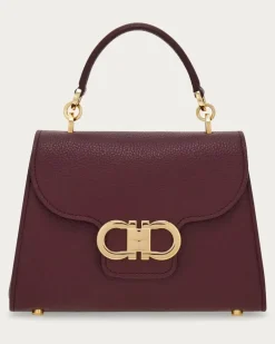 Damen Doppel-Gancini Henkeltasche (XS) Violett
