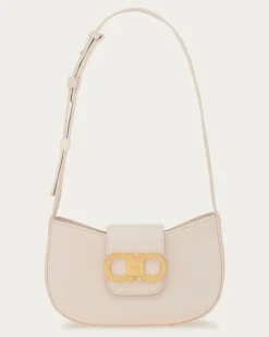 Damen Doppel-Gancini-mini-bag Rosa