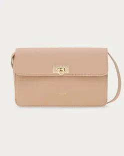 Damen Flache Gancini Minibag Rosa