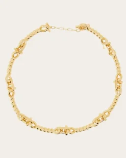 Damen Gancini Halskette Torchon Gold