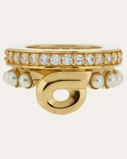 Damen Gancini Halstuchring Gold