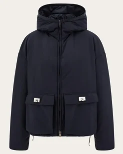 Damen Gepolsterter Blouson Schwarz