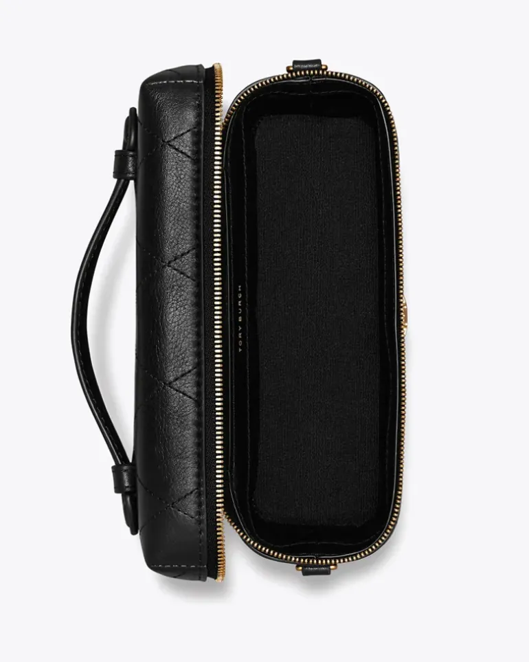 Damen Gesteppte Charlie Kosmetiktasche Black