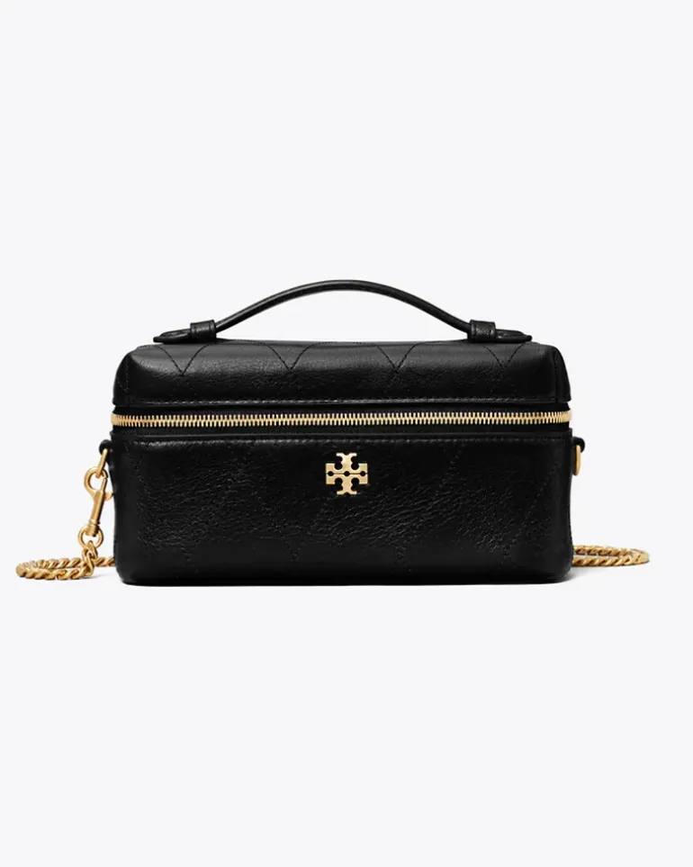 Damen Gesteppte Charlie Kosmetiktasche Black