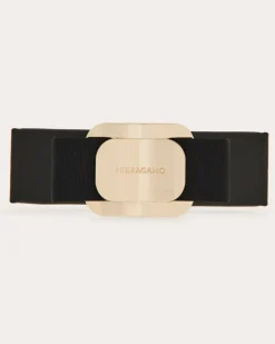 Damen Haarspange mit neuer Vara plate Schwarz