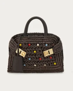 Damen Hug Handtasche (S) Braun