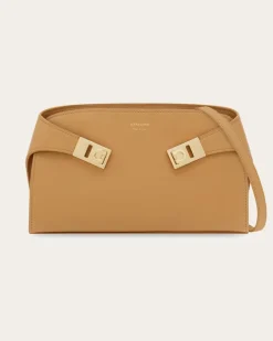 Damen Hug Mini Umhängetasche Beige
