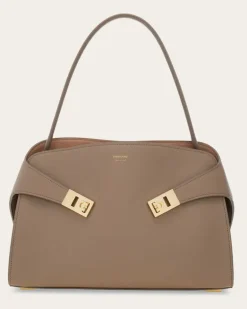Damen Hug Soft Schultertasche (M) Beige