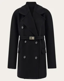 Damen Jacke aus Kaschmir-Double Schwarz
