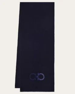 Damen Jacquard-Schal Blau
