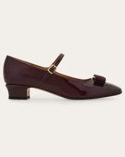 Damen Mary Jane mit Vara-Schleife Violett Größe