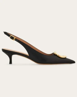 Damen Maxi Gancini Slingback Schwarz Größe 5