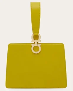 Damen Mini-Clutch Gelb