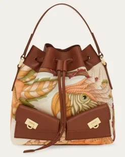Damen Multipocket-Beuteltasche Mehrfarbig