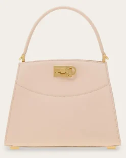 Damen New Ferragamo Studio box bag (XS) Rosa