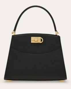 Damen New Ferragamo Studio box bag (XS) Schwarz
