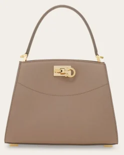 Damen New Ferragamo Studio Box Bag (XS) Beige