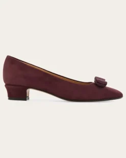Damen Pumps mit Vara-Schleife Violett Größe