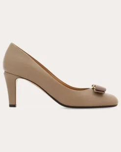 Damen Pumps mit Vara-Schleife Beige Größe