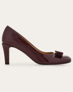 Damen Pumps mit Vara-Schleife Violett Größe 5