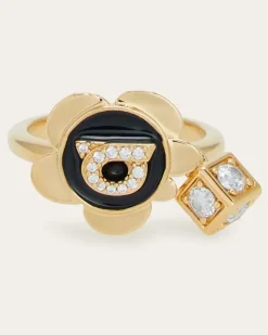Damen Ring mit Gancini-Anhänger (54mm) Gold