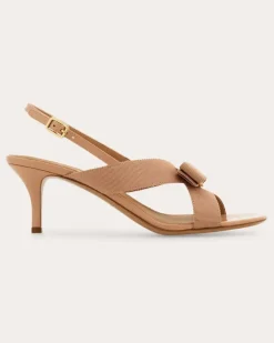 Damen Sandale mit Vara-Schleife Beige Größe 5