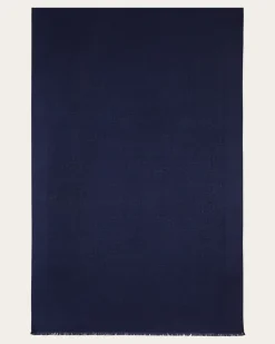 Damen Stola mit Gancini-Detail Blau