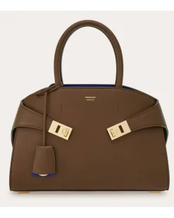 Damen Zweifarbige Handtasche Hug (M) Braun