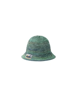 Damier Palm Tree Crochet Hut Green
