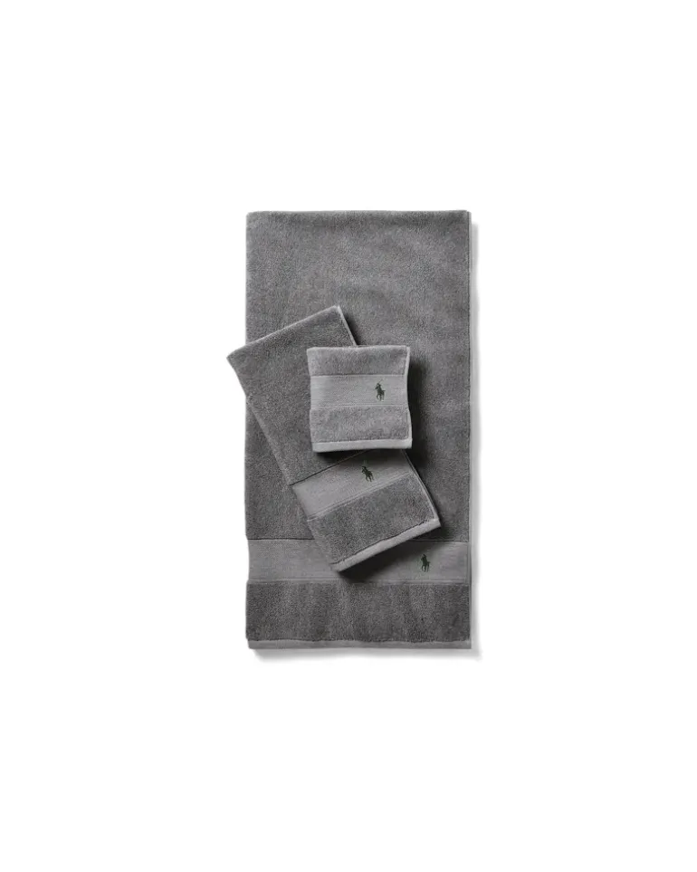 Das Polo-Handtuch und Badematte Grey