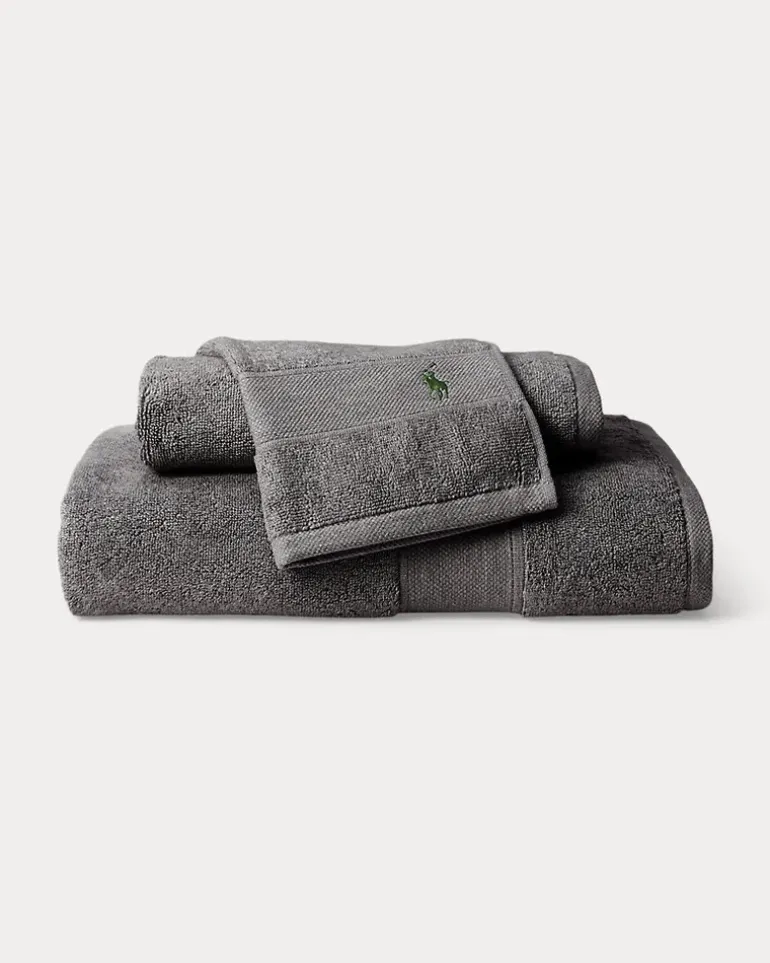 Das Polo-Handtuch und Badematte Grey