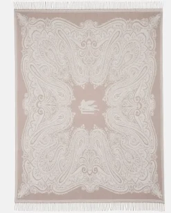 Decke Alocasia aus Wolle Beige