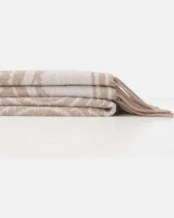 Decke Alocasia aus Wolle Beige