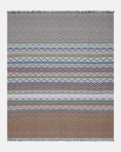 Decke Antwan aus einem Wollgemisch Multicolor