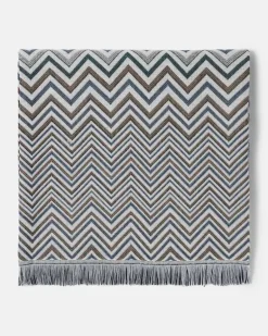 Decke Antwan aus einem Wollgemisch Multicolor