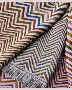 Decke Antwan aus einem Wollgemisch Multicolor
