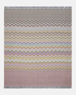 Decke Antwan aus einem Wollgemisch Multicolor