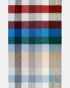 Decke aus einem Alpakawollgemisch Multicolor