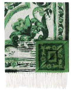 Decke aus Kaschmirjacquard - Grün