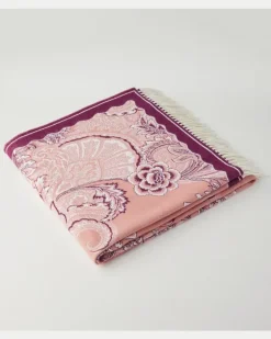 Decke aus Wolle Rosa
