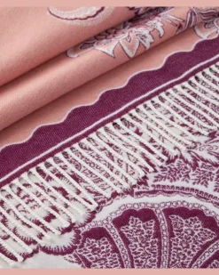 Decke aus Wolle Rosa