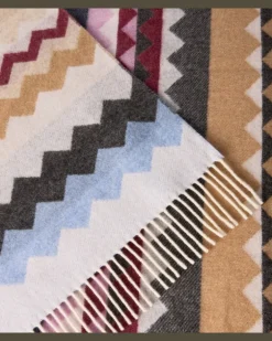 Decke Clifford aus einem Wollgemisch Multicolor