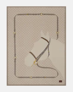 Decke GG aus Wolle Beige