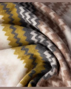Decke Humbert aus einem Wollgemisch Multicolor