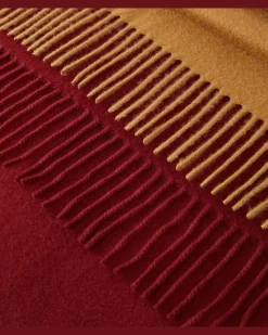 Decke Unito aus Kaschmir Rot