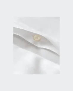 Dekokissenbezug aus Baumwolle mit Falten White