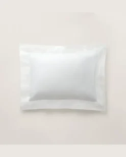 Dekokissenbezug aus Baumwolle mit Falten White