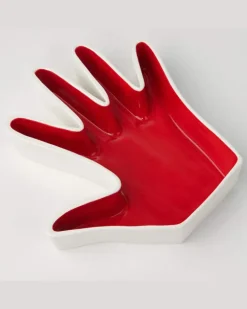 Deko-Schale Impronta Mano Rot