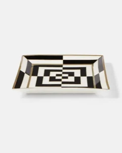 Deko-Schale Op Art Schwarz