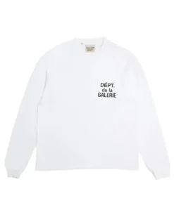 De La Galerie Langarmshirt - Weiß